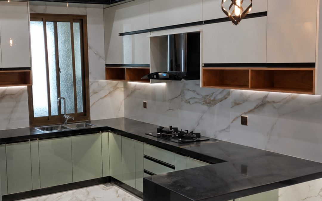 Vetro Cream & Olive Kitchen