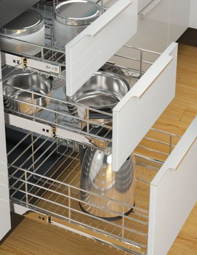 stainless steel drawer basket